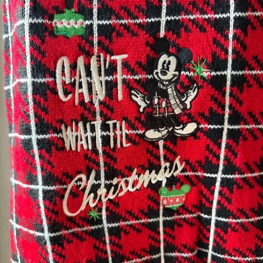 NWT Disney Mickey Mouse “Can’t Wait Til Christmas” dog sweater size medium